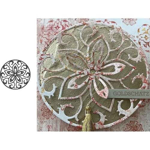 Metal cutting dies round flower ornament cut Scrapbooking paper cards making paper crafts knife mould stencils new 2019
