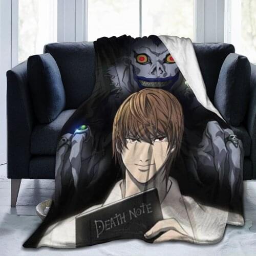 Black Death soft and warm coral Plush blanket carpet sheet sofa bed knee cover adult baby girl children gift