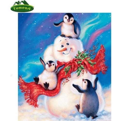 Diy 5d Square Diamond Painting Cross Stitch Kits Snowman and penguin Swans Animals Diamonds Embroidery Home Decor Mosaic