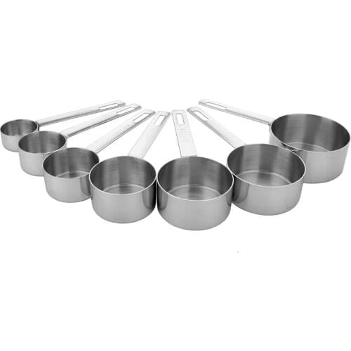 MIUfrance Set of 7 Stainless Steel Measuring Cup Set(91688)
