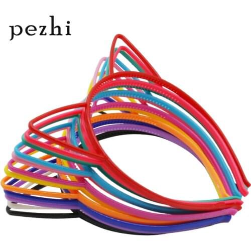 6pcs 12pcs cat ears headband girl hair accessories hairhand Cartoon animal plastic birthday party headwear childrens headwear