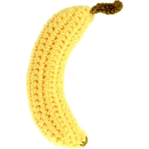 Drop Ship Baby Kids Child Cute Crochet Knit Banana Toy Photography Props Equipment Outfits W15