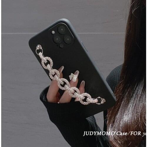 Bling Rhinestone Diamond Bracelet Chain Case For iPhone 12 11 Pro MAX 12 Mini X XR XS 6S 7 8 Plus SE2 Case Silicone Shockproof
