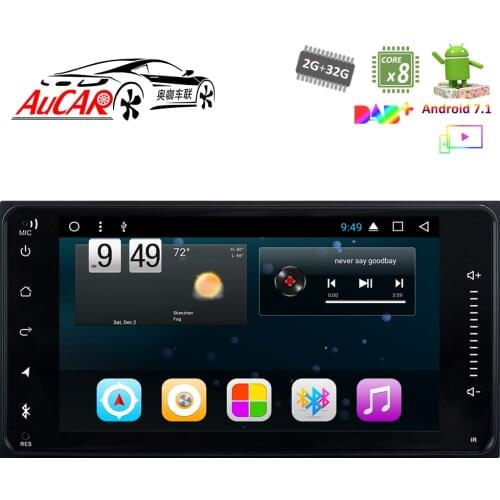 Android 7.1 7" GPS Navigation system for Toyota Universal Rav4 Corolla Camry Prado Bluetooth Radio WIFI Stereo steering wheel