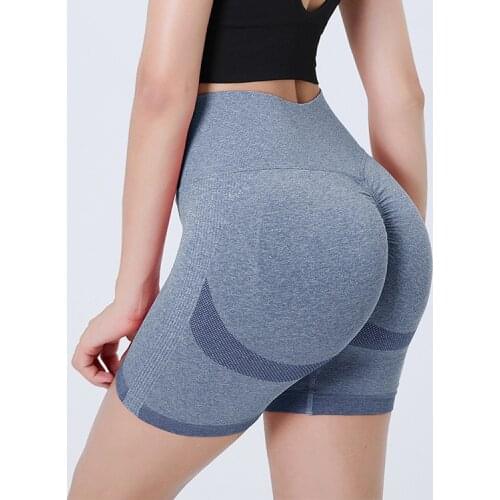High waist hip lifting sports shorts womens net red tight hip lifting Yoga Pants training gym pants yoga shirt
