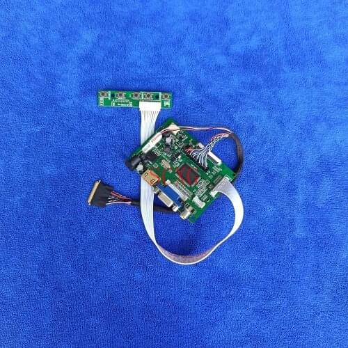 VGA AV HDMI-compatible Fit HT101WSB/LP101WSA 1024*600 LCD monitor controller drive board 60Hz WLED DIY Kit panel LVDS 40 Pin