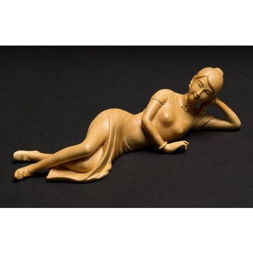 High quality Woodcarving hall Ornaments Figure statue Manual craft Small ornaments Wooden crafts Sculpture Ornament gifts