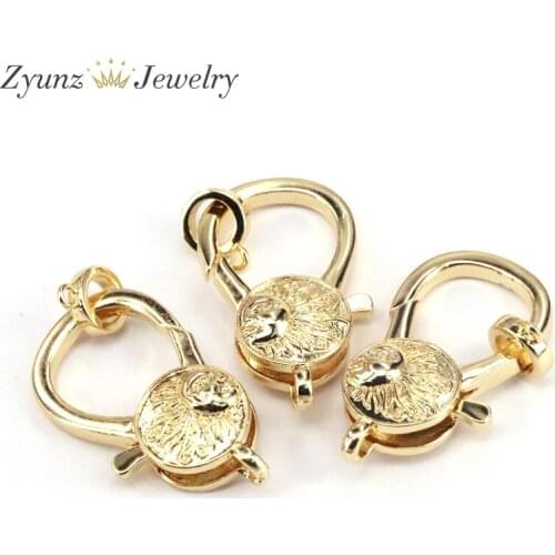 10PCS, Gold Color Lobster Clasps Hooks End Clasps Connectors Necklace Bracelet Jewelry Findings