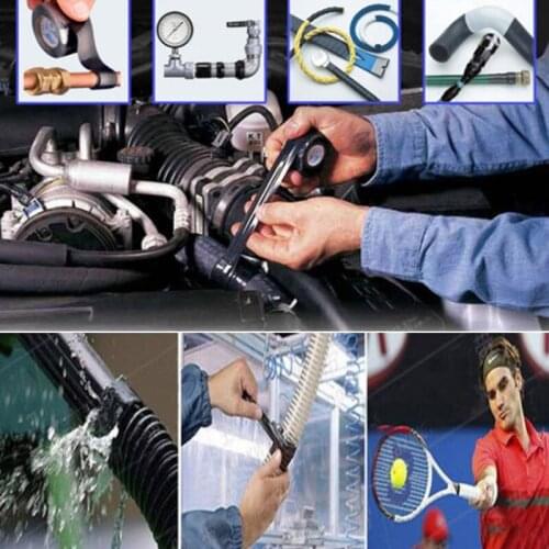 1 PC New Garden Water Pipeline Repair Tape Electric High Pressure Self-adhesive Universal Waterproof Black Silicone Tape Tools