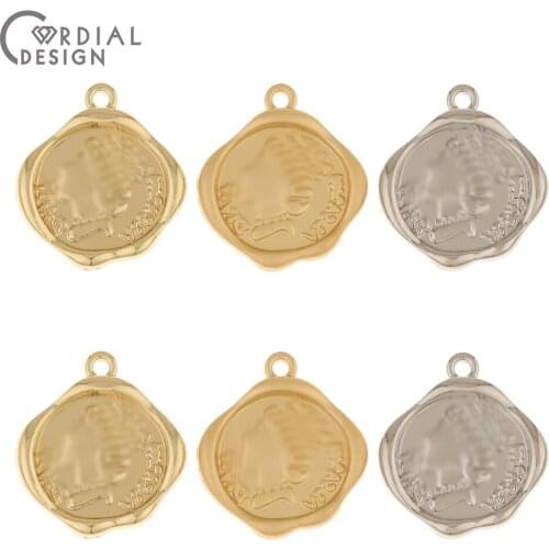 Cordial Design 100Pcs 17*19MM Jewelry Accessories/Irregular Shape/DIY/Earrings Pendants/Jewelry Findings Components/Hand Made