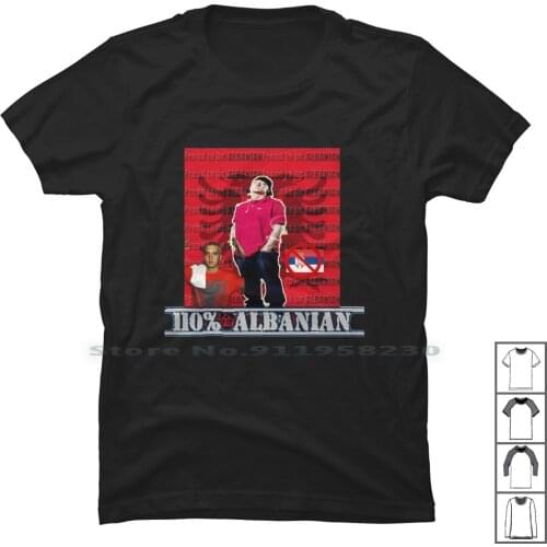 Albanian Popular Singer T Shirt 100% Cotton Albania Popular Singer Rapper Legend Famous Music Sing Alba Pop Ian Hot