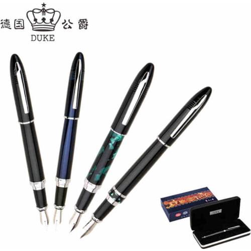 Free Shipping Duke 911 Fountain Pen Medium 0.5mm Iraurita Ink Pen Luxury Gift Pens with An Original Box Office&school Supplies
