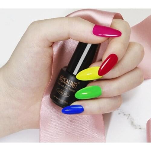 Soak off Gel Nail Polish Kit Classic 6 Colors 7ML All Seasons Popular Nails Art Manicure Tools for Home Salon Use