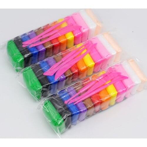 Colorful Kid Air Dry Creative Soft Christmas Gift Kindergarten Educational Toys DIY Early Learning Light Clay Polymer Plasticine