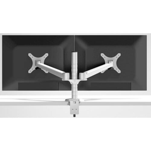 OA-4 Aluminum Alloy Dual Monitor Holder Full Motion Monitor Mount Support Arm Stand Base