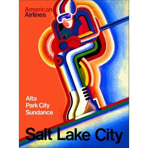 SALT LAKE CITY TRAVEL METAL TIN SIGN POSTER WALL PLAQUE