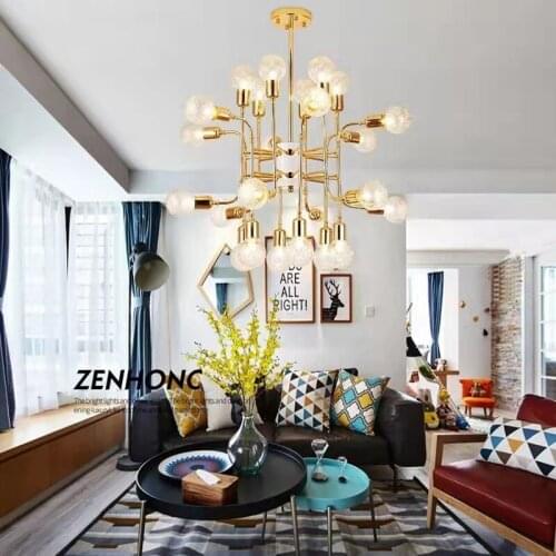 French luxury crystal chandelier living room bedroom Continental Villa Chandelier Hotel Lobby Chandelier Sales Hall Ligh Lamps