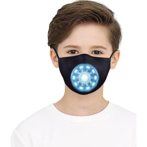 Hot Cartoon Childrens Mouth Face-Mask Fashion Halloween Cospaly Street Sports Dust-proof Breathable Adjustable Protection Masks