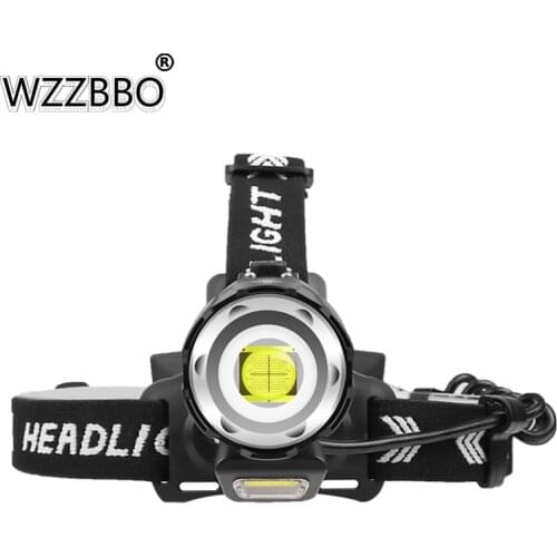 500000 LM XHP100 Powerful Led Headlamp 18650 Led Headlight Rechargeable USB Head Flashlight XHP50 Zoom Head Torch Light