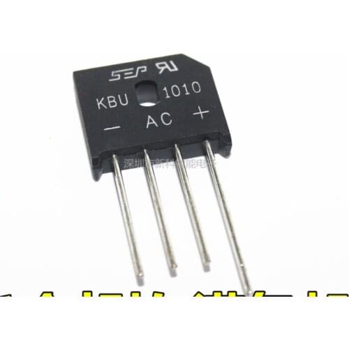 Xinyuan 10PCS/LOT KBU1010 KBU-1010 10A 1000V diode bridge rectifier new and original IC