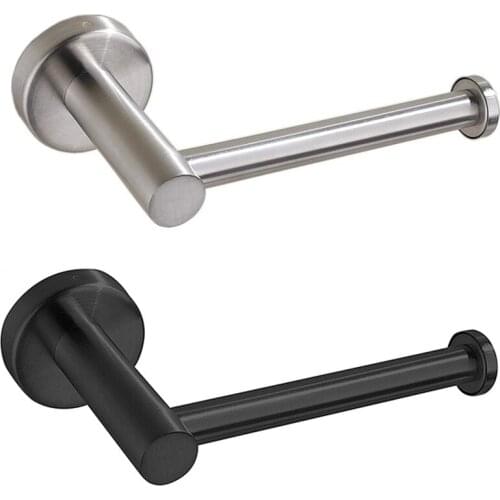 Wall Mounted Bathroom Toilet Paper Holder Rack Tissue Roll Stand Stainless Steel Towel Shelf Accessories