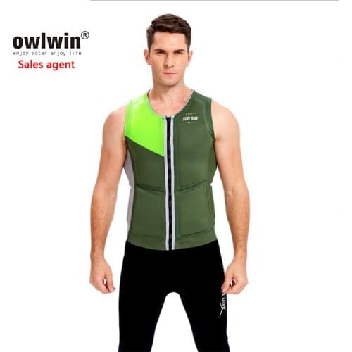 Neoprene surfing kayak life jacket vest adult water skiing sailing men anti collision snorkeling life vests for swimming boating