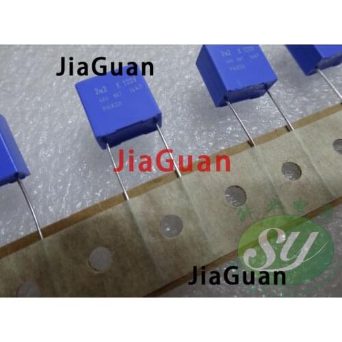 50PCS NEW BC PILKOR MKT 2.2uf/100v P10MM blue film capacitor VISHAY 225/100V 2u2 225 100V pilkor 2.2UF/100V