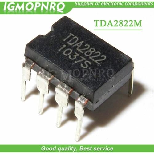 10pcs TDA2822M TDA2822 DIP-8 Dual Lo-Volt Pwr Amp Audio Amplifiers new original