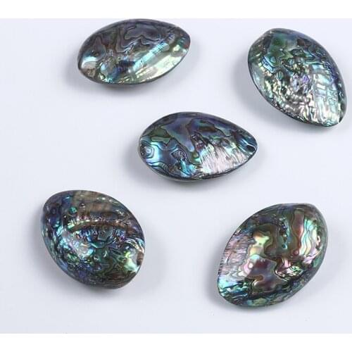 New Zealand Abalone Shell Charm Pendant Double Sided Colorful Accessories