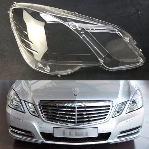 Headlight Lens For Mercedes-Benz W212 E200 E260 E300 E350 2009 ~2013 Headlamp Cover Replacement Car Front Head Light Auto Shell