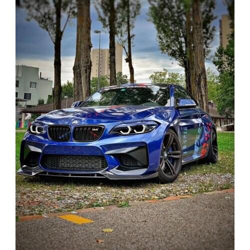Fit For F87 Bmw M2 M2c Modified Small Surround Carbon Fiber Vorsteiner Lip Shovel Front Chin