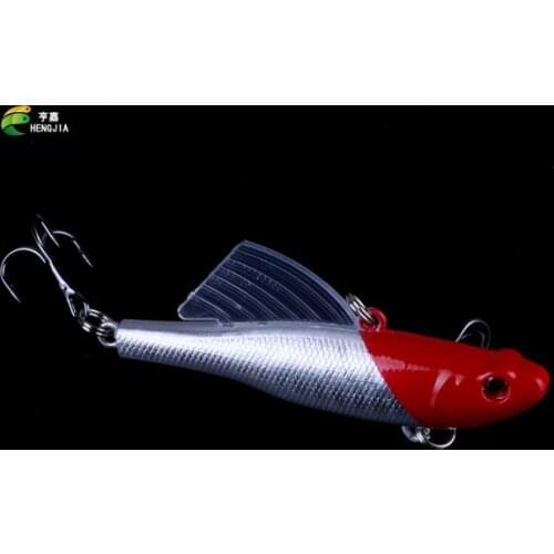HENGJIA 1Pcs Fishing Lure 65mm/17.2g 0.5-2.0m Sinking Super VIB Lures Isca Fins Hard Baits Treble Hooks Crankbait Leurre Wobbler