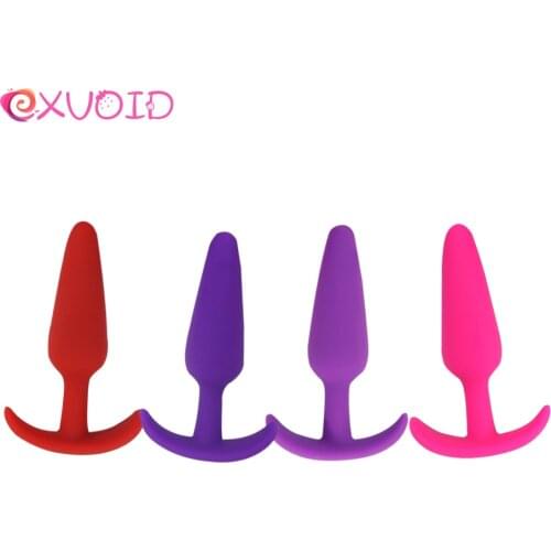EXVOID Silicone Butt Plug Anal Plug Unisex Sex Stopper 3 Different Size Adult Toys for Men/Women Anal Trainer for Couples