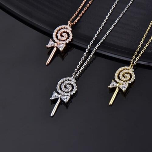 Designer Fashion 925 Sterling Silver Jewelry 3A Cubic Zirconia Party Necklace