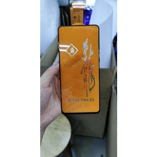 For Xiaomi Poco X3 Bonaier Glass Screen Protector 9H Tempered Glass Protector for Poco X3 NFC Black Glass