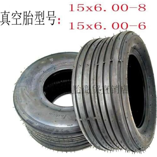 15 Inch Vacuum Tire for Electric Scooter Wheels Front Rear Tires 15x6.00-6 15x6.00-8 Wheel Motor Tubeless Tyre