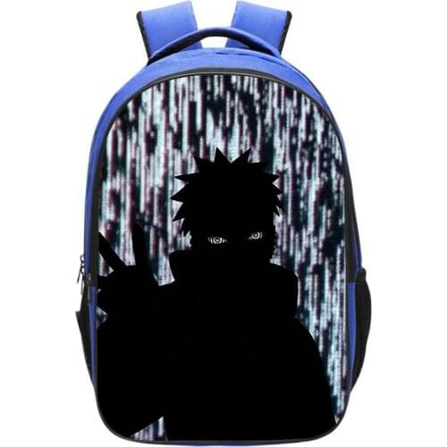 16.5inch Akatsuki Bagpack Itachi Backbags Akatsuki Backpack Men 3D Print Japan Anime Schoolbag Bag Packs Sasuke Bookbag