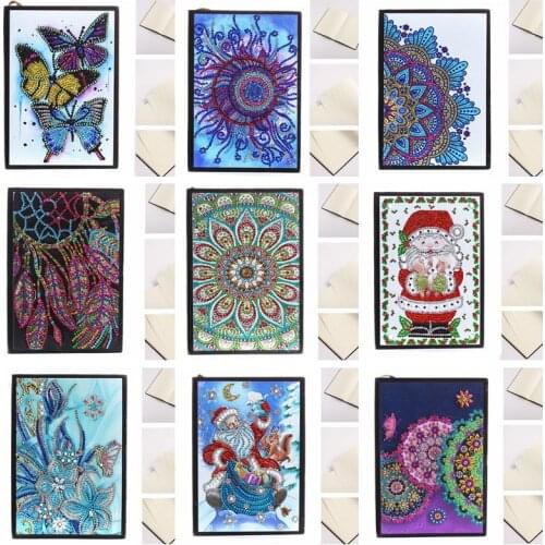 5D DIY Diamond Notebook Diamond Painting Children Diary Book Special Shaped Rhinestone Art Craft Gift Home Decor