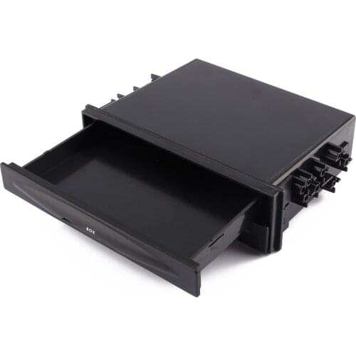 Car Double Din Radio Pocket Drink Cup Holder Storage Organizer box Double layer drawer with cup holder Universal