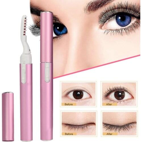 Electric Heated Eyelash Curler Long Lasting Natural Curl Separates Eyelash Portable Anti-damage Durable Beauty Makeup Accessorie