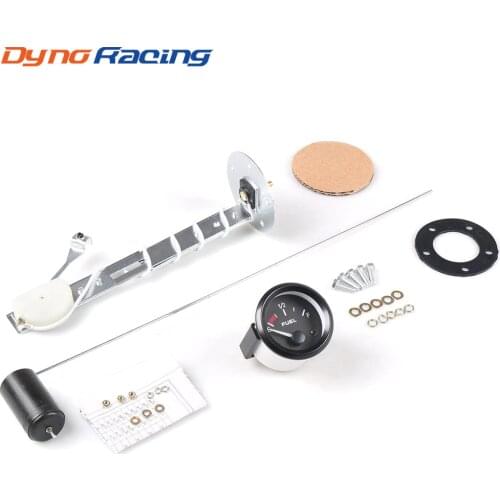 Fuel Level gauge 2" inch 52mm Fuel Gauge Universal Black Sports Fuel Ratio Fuel Car Meter Auto Racing Gauge YC100008