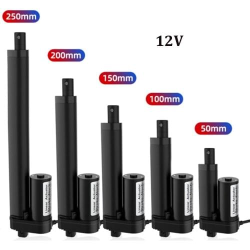 12V DC Electric Linear Actuator 50MM 100MM 150MM 200MM Stroke 12V Linear Actuator Motor Pound Electric Motor Linear Actuator