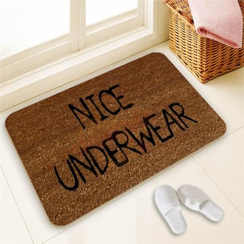 Hot Sale Custom Welcome Door Mat Art Design Pattern Printed Carpet Floor Hall Bedroom Cool Pad Fashion Rug 40x60cm