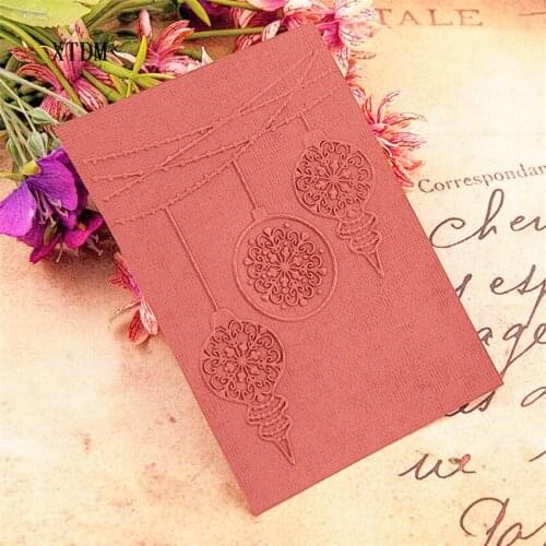 HOT plastic lantern craft card making paper card album wedding decoration clip Embossing folders