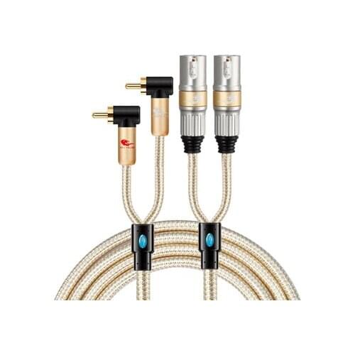 Hifi Dual RCA male to Dual XLR male Adapter Audio Stereo Cable Amplifier Speaker Mixer Subwoofer Recorders Home Theater Cables