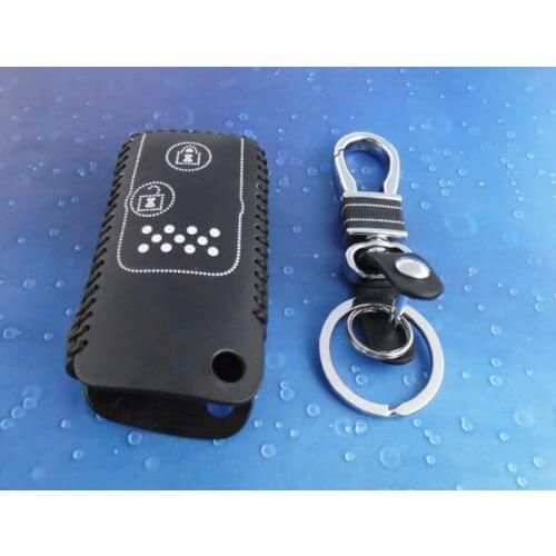 Leather for Fit CR-V Crosstour Key Fob Keyless Entry Remote Transmitter case cover W