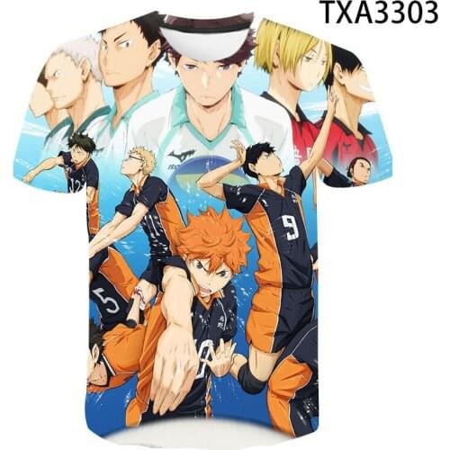 2020 New Japan Anime Haikyuu Hinata Shoyo 3D Print Men Women Children T shirt Summer Harajuku Short Sleeve Tops Cool Tee