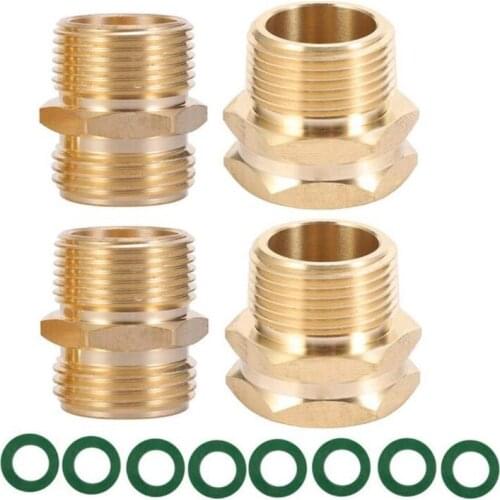 Garden Hose Adapter,3/4 Inch GHT Male To NPT Male Connector With Male Connector