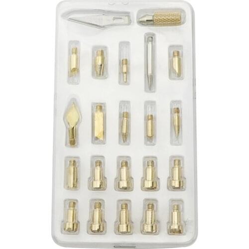 DIY Wood Art Burning Embossed Tin Pen Engraving Set Woodworking Electric Soldering Iron Engraving Pyrography Tool Set