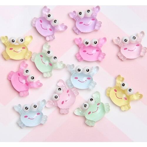 10pcs Ocean Series Charms For Slime Filler Accessories DIY Ornament Phone Decor Clay Slime Supplies Toys